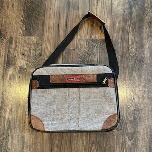 Vintage H. ROSENFELD INC. N.Y.C. OSCAR De La RENTA Tweed Travel Bag Suitcase